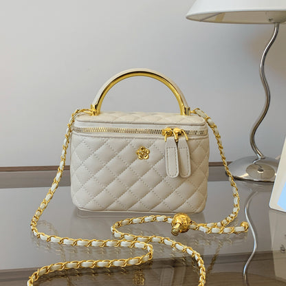 Cross-border diamond lattice chain handbag bag women's autumn new personality box bag foreign casual shoulder crossbody bag
