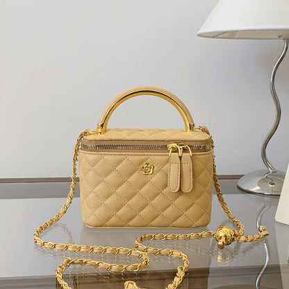 Cross-border diamond lattice chain handbag bag women's autumn new personality box bag foreign casual shoulder crossbody bag